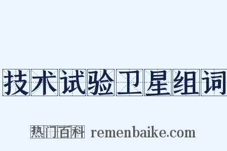 技术试验卫星组词是什么意思的图片
